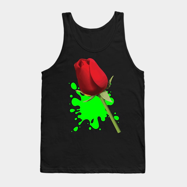 Red Rose Tank Top by batinsaja